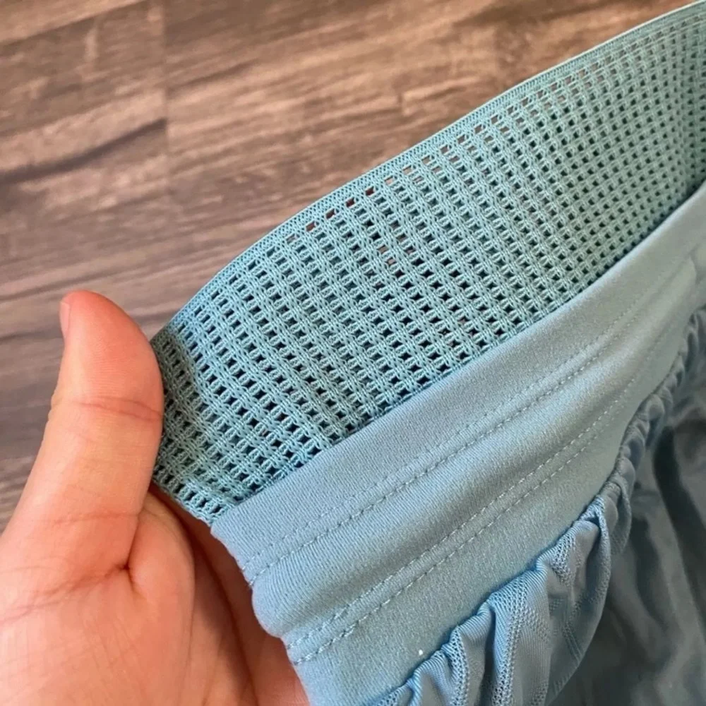 Gymshark Geo mesh two in one shorts in blue‎ size xs